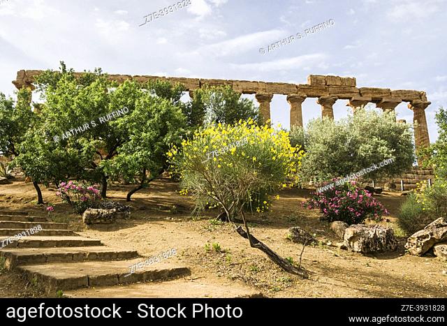 Temple of Juno Lacinia, Valley of the Temples, Agrigento, Sicily, Italy