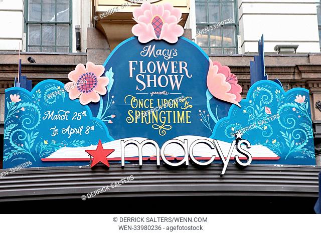 Grand opening of the 44th Annual Macy's Flower Show at Macy's flagship department store in Herald Square, New York City. Featuring: atmosphere Where: New York...