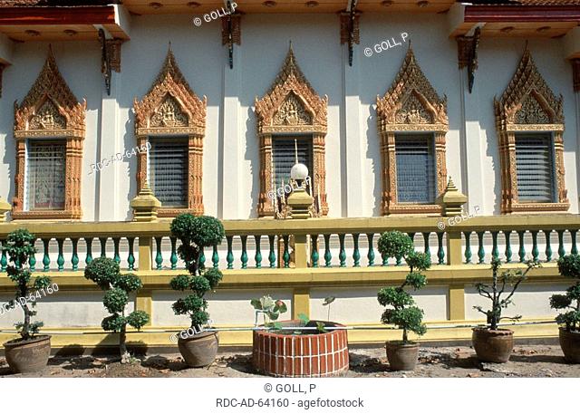 Bonsai trees at temple Wat Phrachumyothi Phang Nga Thailand