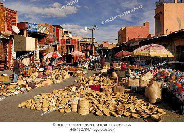 Marrakech/Marrakesh; Rahba Lakdima Square; Medina; Souks; Morocco