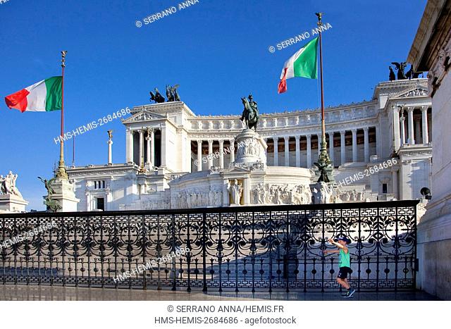 Italy, Latium, Rome, Altare della Patria known as well as Il Vittoriano in Piazza Venezia