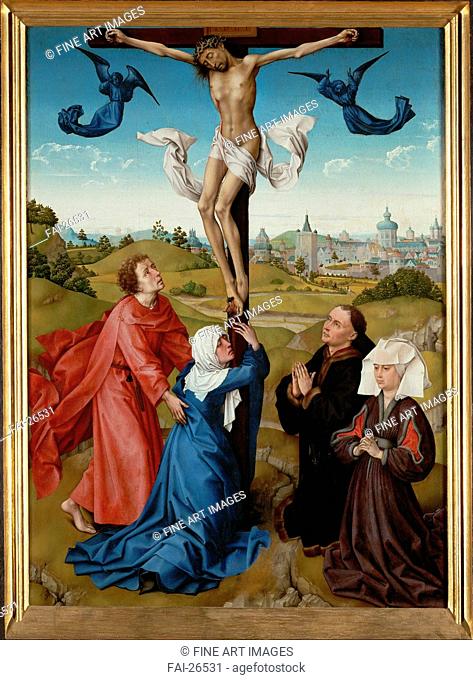 The Crucifixion (The Crucifixion Triptych). Weyden, Rogier, van der (ca. 1399-1464). Oil on wood. Early Netherlandish Art. c. 1440. The Netherlands