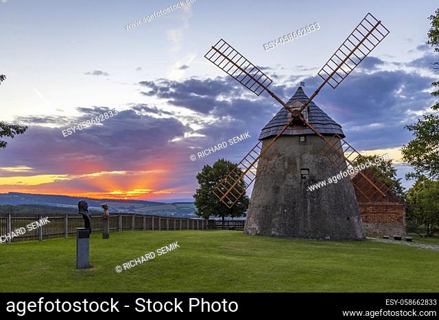 windmill Kuzelov, Southern Moravia, Czech Republic