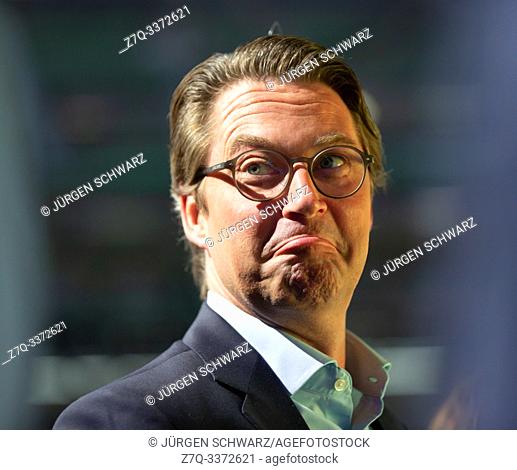 Cologne, Germany, August 20 2019, Gamescom: Federal Transport Minister Andreas Scheuer looks on