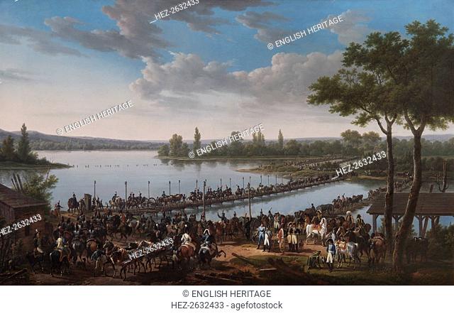 'The Passage of the Danube by Napoleon before the Battle of Wagram', 1809 (1810). Artist: Jacques Francois Joseph Swebach