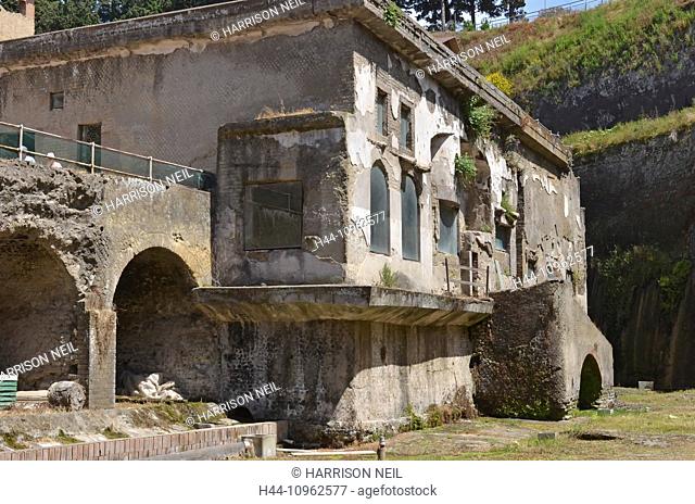 Italy, Europe, roman, ancient Rome, Pompeii, Vesuvius, ruins, town, preserved, preservation, art, history, remains, architecture, eruption, bay of Naples