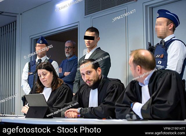 The accused Jurgen Bakelants pictured at the jury constitution for the assizes trial of Jurgen Bakelants, before the Assize Court of Antwerp province in Antwerp...