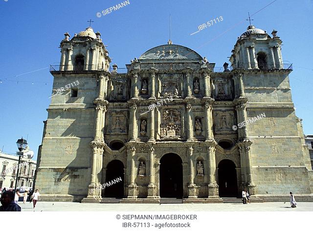 Mexico Oaxaca City cathedral