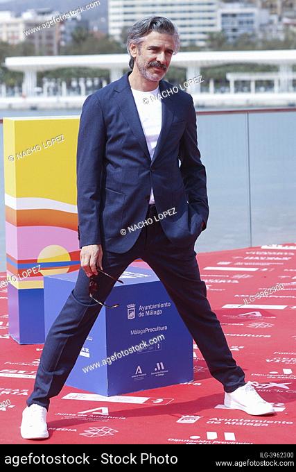 Leonardo Sbaraglia attends to 'Almost In Love' photocall during the 25th Malaga Film Festival 2022 March, 22, 2022 in Malaga, Spain