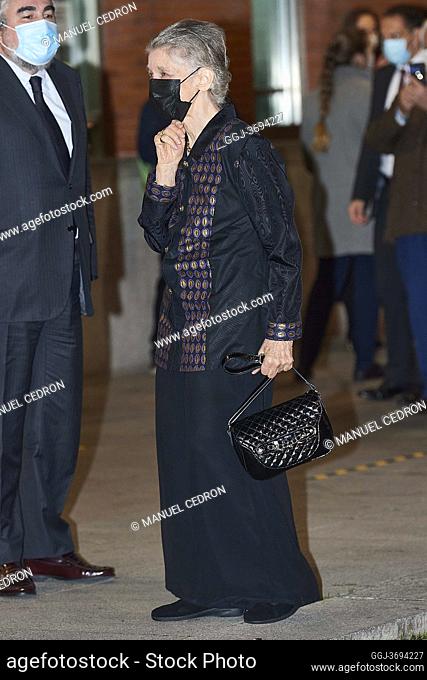 Princess Irene of Greece attends Extraordinary concert for the benefit of the 'Musical Youths of Madrid' at National Auditorium on November 3, 2020 in Madrid