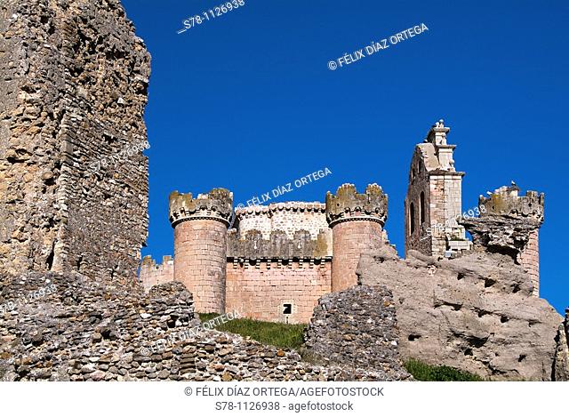 Church of San Miguel in the castle complex, Turegano, Segovia province, Castilla-Leon, Spain