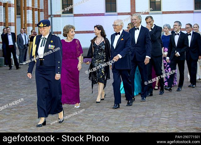 Princess Margriet of The Netherlands en prof. mr. Pieter van Vollenhoven arrive at the Palace Het Loo in Apeldoorn, on June 11, 2022