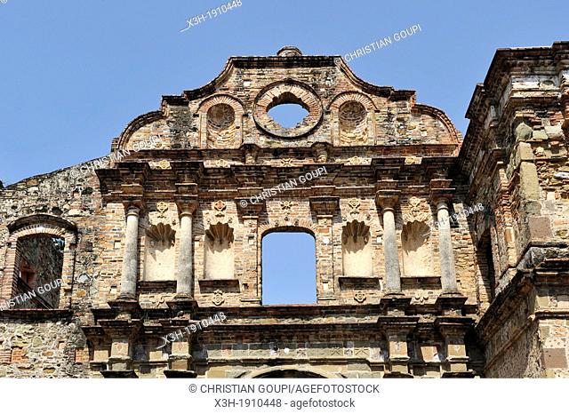 remains of the church of the Society of Jesus, Casco Antiguo the historic district of Panama City, Republic of Panama, Central America