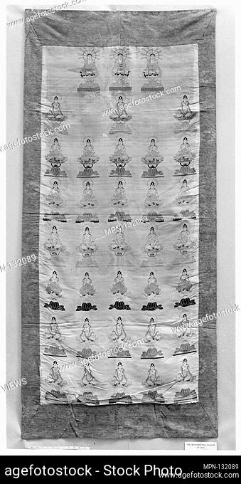 Altar Cloth. Period: Edo (1615-1868) or Meiji period (1868-1912); Date: 19th century; Culture: Japan; Medium: Silk; Dimensions: 90 x 37 in. (228