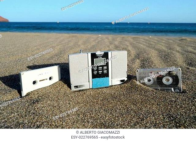 Vinatge Radio on the Beach