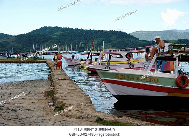 Boats, Landscape, Paraty, Rio de Janeiro, Brazil