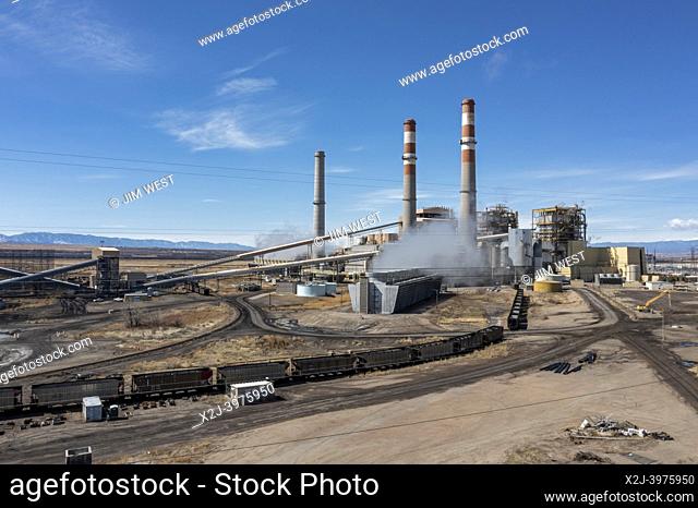Pueblo, Colorado - The Comanche Generating Station, a coal-fired power plant owned by Xcel Energy. It costs the company $46