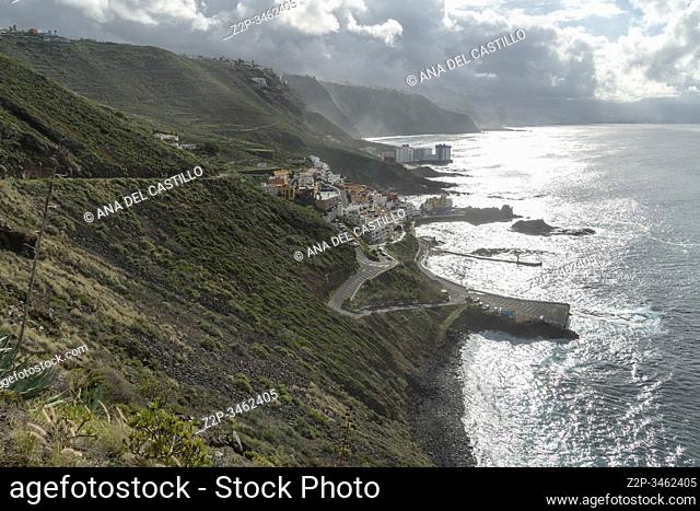 Seascape in El Pris Tacoronte North of Tenerife island Canary islands Spain