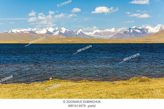 Alpine lake in TIen Shan mountains