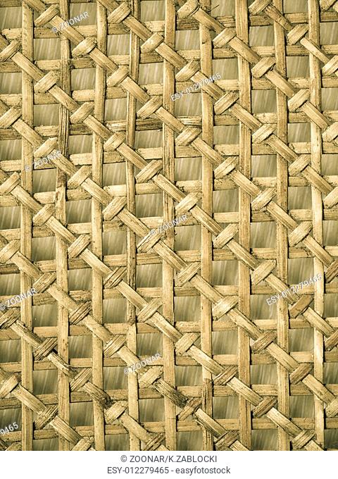 Wicker woven pattern for background or texture