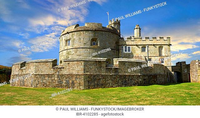 Pendennis Castle Device Fort built in 1539 for Henry VIII, near Falmouth, Cornwall, England, United Kingdom