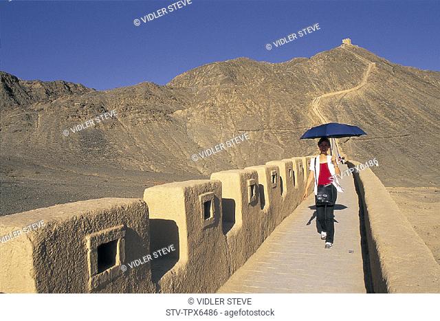Asia, China, Gansu, Great Wall of China, Great Wall, Heritage, Holiday, Jiayuguan, Landmark, Province, Silk road, Tourism, Trave