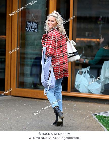 Stephanie Pratt seen leaving the ITV studios where she had attended a meeting with producers regarding her own show, to be screened in the USA Stephanie carried...