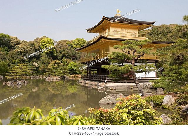 Kinkaku-ji Golden pavilion, Kitayama, Kyoto, Japan