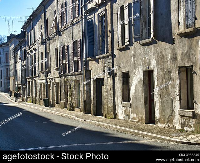 Rue Gambetta, Brantome, Dordogne Department, Nouvelle-Aquitaine, France
