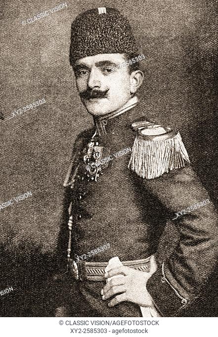 Ismail Enver Pasha, 1881 - 1922. Ottoman military officer and a leader of the 1908 Young Turk Revolution. From Illustrierte Geschichte des Weltfrieges1914/15