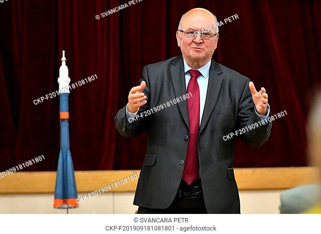 Czechoslovak astronaut in 1978 and former Czech Ambassador to Russia Vladimir Remek visits Letovice, Czech Republic, on September 10, 2019