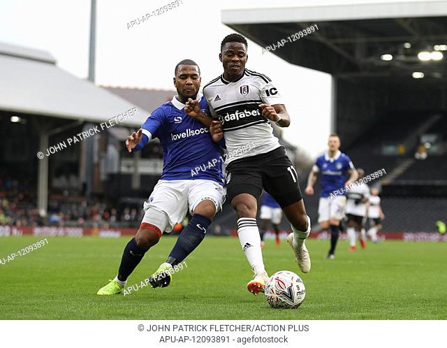2019 Emirates FA Cup Third Round Football Fulham v Oldham Athletic Jan 6th. 6th January 2019, Craven Cottage, London, England; Emirates FA Cup third round...