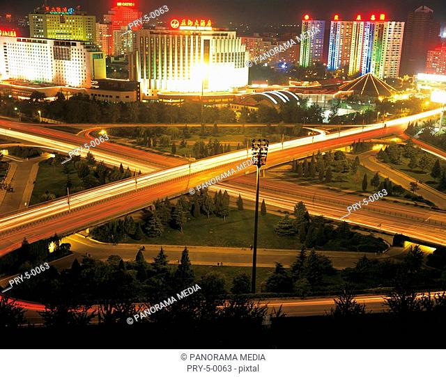 the night scene of Beijing