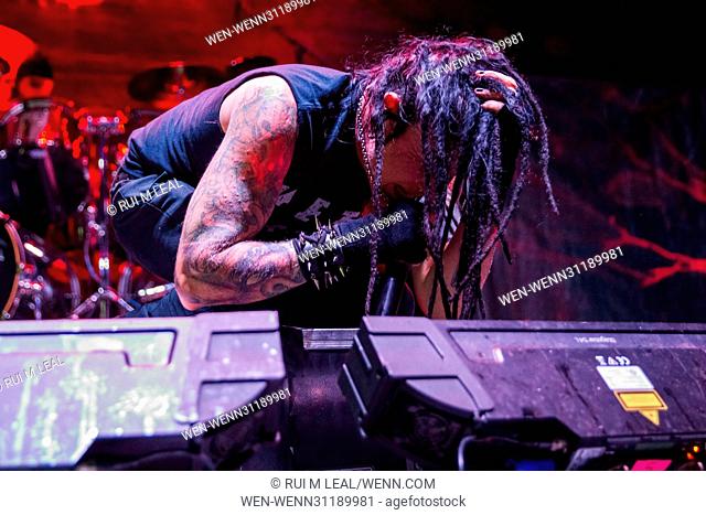 HELLYEAH performing live at Campo Pequeno Featuring: Chad Gray Where: Lisbon, Portugal When: 15 Mar 2017 Credit: Rui M Leal/WENN.com