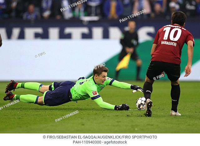 firo: 03.11.2018 Football, Football: 1. Bundesliga, Season 2018/2019 S04 FC Schalke 04 - Hanover 96 S04 goalkeeper, goalkeeper, goalkeeper, Alexander Nubel