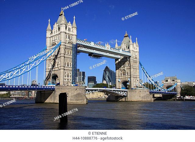 Great Britain, England, UK, United Kingdom, London, travel, tourism, bridge, landmark, Tower Bridge, Thames, river, flow