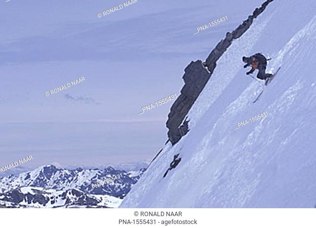Extreme skiing in the Chilean Andes, Thermes de Chillan, Vulcan Chillan