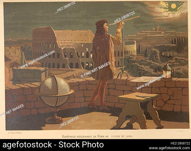 Copernicus in Rome. From: La ciencia y sus hombres, 1879. Creator: Planella y Rodríguez, Juan (1849-1910)