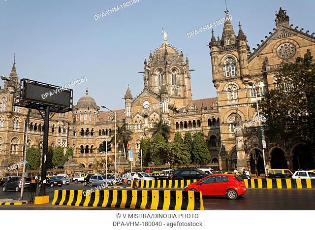 Chhatrapati Shivaji Terminus Mumbai Maharashtra India Asia Jan 2012