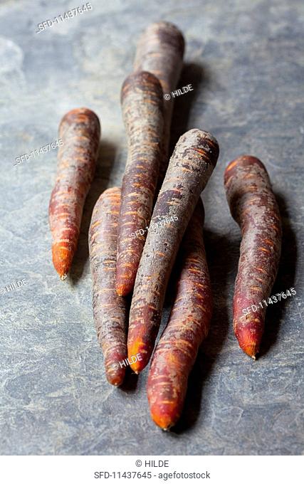 Red organic carrots