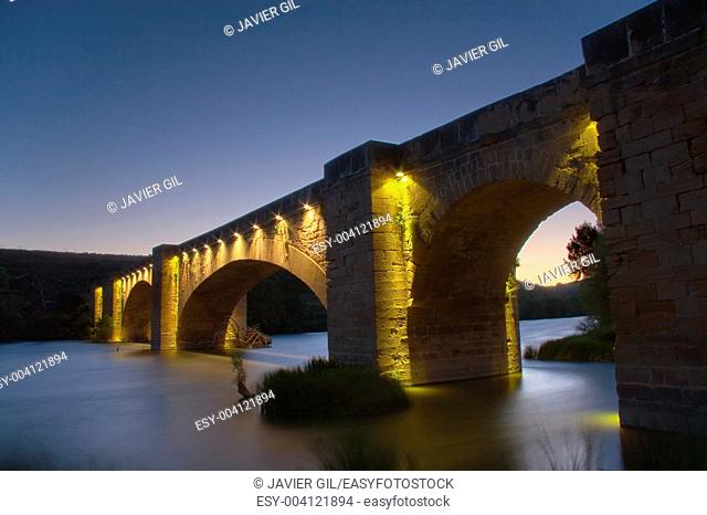 San Vicente de la Sonsierra bridge, La Rioja, Spain