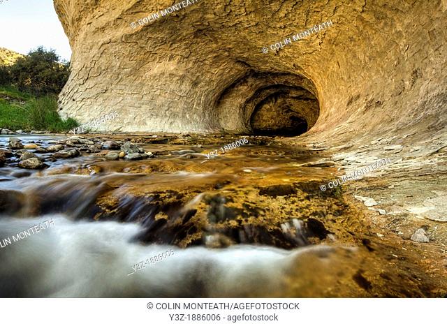 Cave Stream, limestone cave, Castle Hill Basin, near Arthur's pass, Canterbury, New Zealand