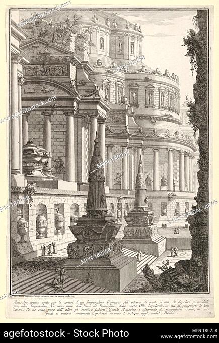 Plate 3: 'Ancient mausoleum erected for the ashes of a Roman emperor' (Mausoleo antico eretto per le ceneri d'un imperadore romano)