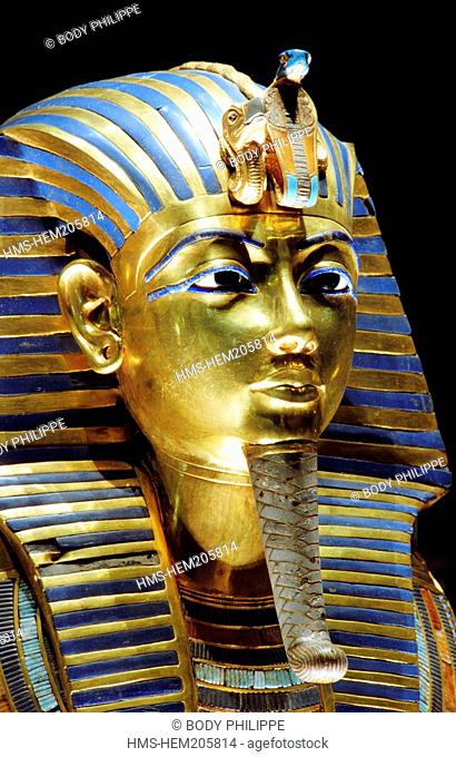 Egypt, Cairo, Cairo Museum, Toutankhamon funeral mask