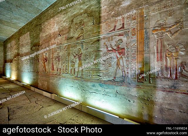 Mortuary temple of Sethos I., Abydos, Egypt, Africa