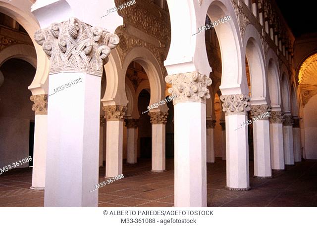 Santa Maria la Blanca synagogue. Toledo. Castilla-La Mancha. Spain