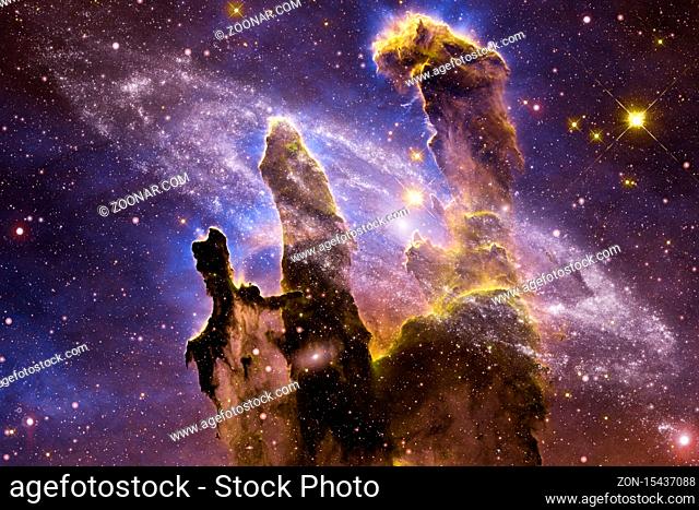 Galaxy thousands light years far away from Earth. Elements of this image furnished by NASA