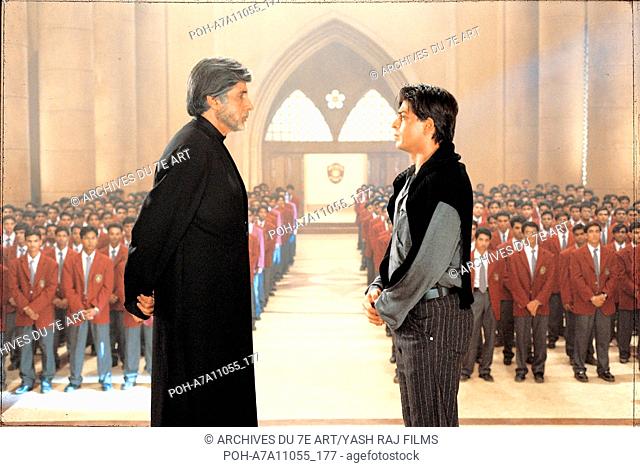Mohabbatein  Year : 2000 India Director : Aditya Chopra Amitabh Bachchan, Shahrukh Khan. It is forbidden to reproduce the photograph out of context of the...