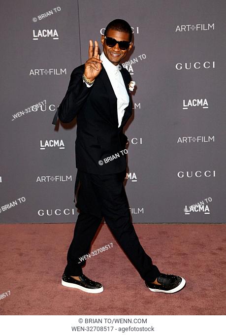 Celebrities attend 2017 LACMA Art + Film Gala Honoring Mark Bradford and George Lucas presented by Gucci at LACMA. Featuring: Usher Where: Los Angeles
