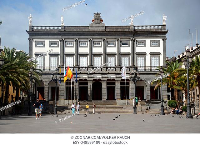 Plaza Santa Ana, Rathaus, Las Palmas, gran canaria, kanaren, kanarische inseln, stadt, innenstadt, platz, verwaltung, spanien